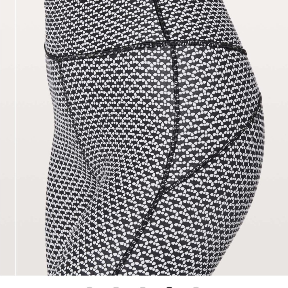 Lululemon In Movement 7/8 Tight Monochromic Black - Size 6 - Picture 3 of 16